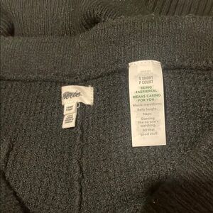 Aerie CozyUp Waffle Sweater & Skater Pant Set. Top size & pants size color black